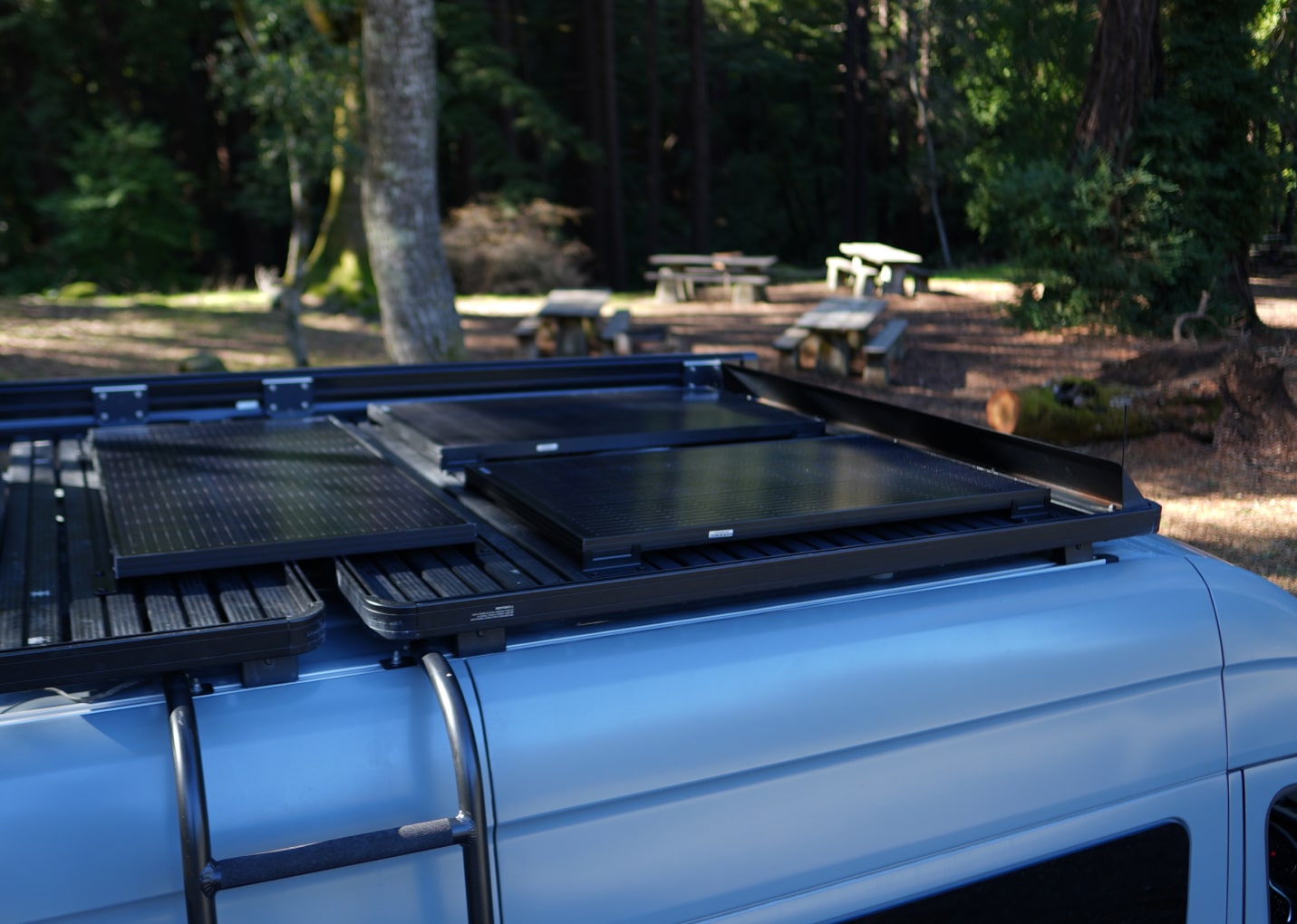 optivolt shade-tolerant solar panels in campground